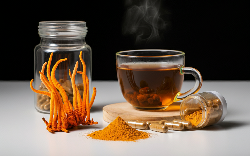 Cordyceps tea supplement
